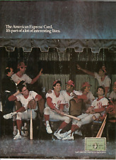 1985 American Express Card Vintage Magazine Ad   Baseball Team picture