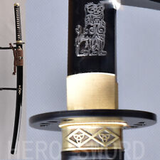 Handmade KILL BILL KATANA 1095 STEEL CLAY TEMPERED JAPANESE SAMURAI SWORD SHARP picture