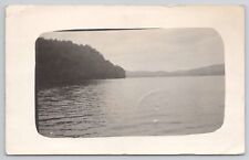 Postcard RPPC Photo of a Lake Taken from a Boat c1912 picture