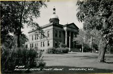 Exterior View Court House Bayfield County Washburn WI RPPC Photo Postcard A36 picture