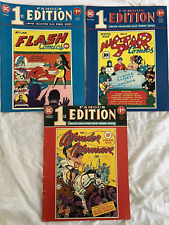 LOT OF 3 DC FAMOUS FIRST EDITIONS 1975: FLASH #1, WONDER WOMAN #1, ALL-STAR #3 picture