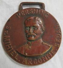 General Pershing WWI Watch Fob Vtg Old Antique picture