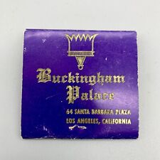 VTG Purple Matchbook Buckingham Palace Restaurant Santa Barbara Plaza LA Calif. picture