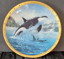 Vintage 1993 Lenox Orca Whales Collector Plate Made in the USA picture