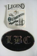 2 Legend Brewing Company LBC Richmond Virginia Stickers - Oktoberfest / Oval LBC picture