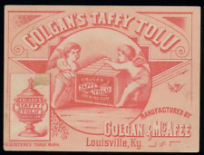 trade card, COLGAN'S TAFFY TOLU, COLGAN & McAFEE, Louisville, KY. S6D-4FD-006 picture