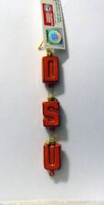 Oklahoma State University OSU Letter Christmas Ornament picture