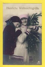 Postcard German Postcards FANTASY WARM CHRISTMAS GREETINGS Noël Christmas picture