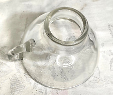 Vintage Clear Glass Canning Jar Funnel w/ Handle Unmarked Preowned picture