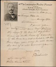 1897 Kansas - Lecompton Poultry Farm - P M Lewis - Rare Letter Head Bill picture