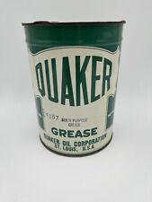 Vintage Quaker  State Grease Metal Can 5 Lb. Empty picture