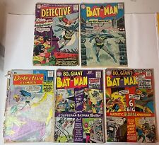 Batman  And Detective comic lot silver age Super Low Grade picture