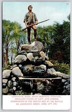 Lexington Mass Hayes Memorial Fountain Minute Men Vintage Postcard picture