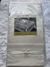 VTG Stunning Luxury Beige Damask Set Tablecloth & 8 Napkins Japan-NEW-original picture
