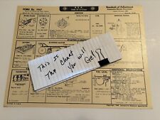 AEA Tune-Up Chart System 1947 Ford Six Models 7GA Deluxe & Super Deluxe picture