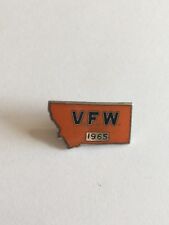 Vintage 1965 Montana State VFW Lapel Pin   ^ picture