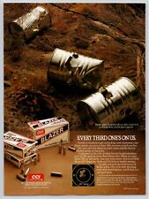 1984 Vintage CCI Blazer Ammo Target Practice Tin Cans Print Ad picture