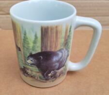 North American Wildlife NW Region Kurt Kress Art Otagiri Coffee Tea Cup Mug EUC picture