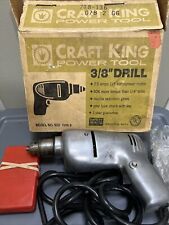 Vintage Craft King Power Tool 3/8” Drill Model No. 920 w/ Original Box & Manual picture