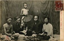 CPA AK TONKIN - HANOI - Le Repas - Folklore VIETNAM INDOCHINA (779320) picture