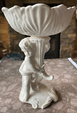 Vintage White Bisque Cherub Figurine, Soap Dish, Compote 8