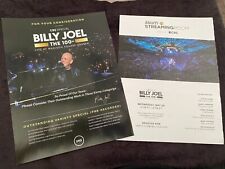 BILLY JOEL 100TH LIVE AT MADISON SQUARE GARDEN two Emmy ads w/ printed signature picture