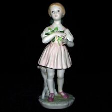 CYBIS HEIDI Vintage Figurine GIRL WITH FLOWERS Retired 1973 Statue Sculpture 8
