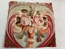 ANTIQUE VINTAGE FRENCH AUBUSSON TAPESTRY PILLOW TOP #2 picture