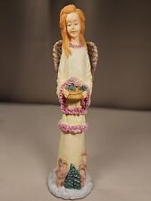 Vintage Beautiful Angel Statue Figurine Resin 9 1/2” Ang08 picture