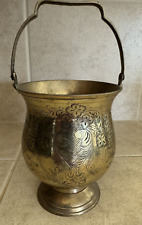Vintage Small Brass Pot with Handle picture
