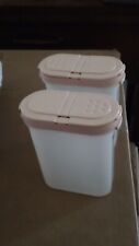 Lot of 2 -Vtg Tupperware Spice Container,  Pale pink, 1846/ 1844-Good used picture
