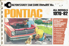 Chilton's Easy Car Care Owner's Manual Pontiac All Models 1970-82 picture