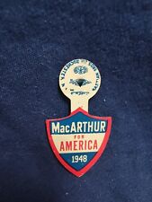 RARE 1948 Douglas MacArthur for America Pinback Political Button Great Vintage picture