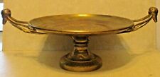 Solid Brass Maitland Smith Perseus Footed Centerpiece Zeus Handled Tazza picture
