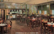 Interior Cafeteria YMCA Omaha Nebraska NE c1910 Postcard picture
