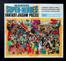1988 Marvel puzzle:Spider-man,X-Men,Avengers,Fantastic Four,Hulk,Thor,Incomplete picture