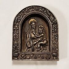2002 Chintziadis Bros Christian Virgin Mary Madonna 995 Silver Icon Sculpture picture