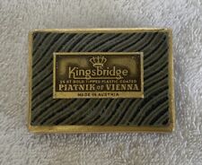 KINGSBRIDGE 24 KT GOLD TIPPED DOUBLE DECK PLAYING CARDS PIATNIK VIENNA AUSTRIA picture