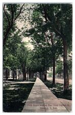 1912 Fifth Street looking East from Capitol St. Yankton SD Hand-Colored Postcard picture