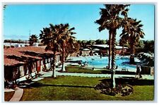 c1950's La Casa Del Zorro Entrance Pool Borrego Springs California CA Postcard picture