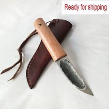 Handmade Hunting yakut knife, Mini yakut knife 90mm D2 Convex forged Blade picture