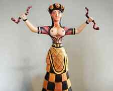 Minoan Snake Goddess Statue, Cretan Snake Goddess Sculpture, Antique Style  picture