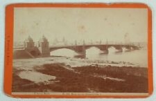 CABINET CARD PHOTOS MAINZ GERMANY BRIDGE & STADTHALLE C HERTEL 1800'S picture