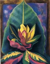 Art Oil painting Joseph_Stella nice plants flowers  to world picture