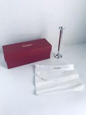 Cartier Vintage sterling silver weighted small Bud vase Storage Bag Original Box picture