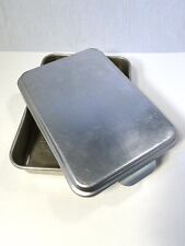 Vintage Mirro 9x13 Aluminum Cake Pan With Snap On Lid Nice picture