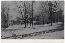 Tunkhannock PA 1907-15 Postcard Corner of Tioga and Putnam Sts. Streets RARE DB picture