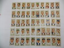 Players Cigarette Cards Cricketers 1934 Complete Set 50 picture