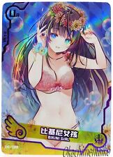 Girl Card Swimsuit Anime Waifu Manga Doujin Foil Trading UR-088 Bikini Card picture