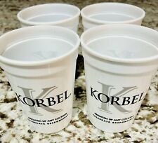 NEW Set of 4 Korbel Champagne Party Cups, Reusable Tumblers, 12 oz   picture